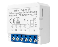 Avatto Inteligentny przekaźnik poczwórny WSM16-W4 - 1177070 - zdjęcie 2